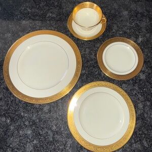 Vintage Lenox 5 piece place setting